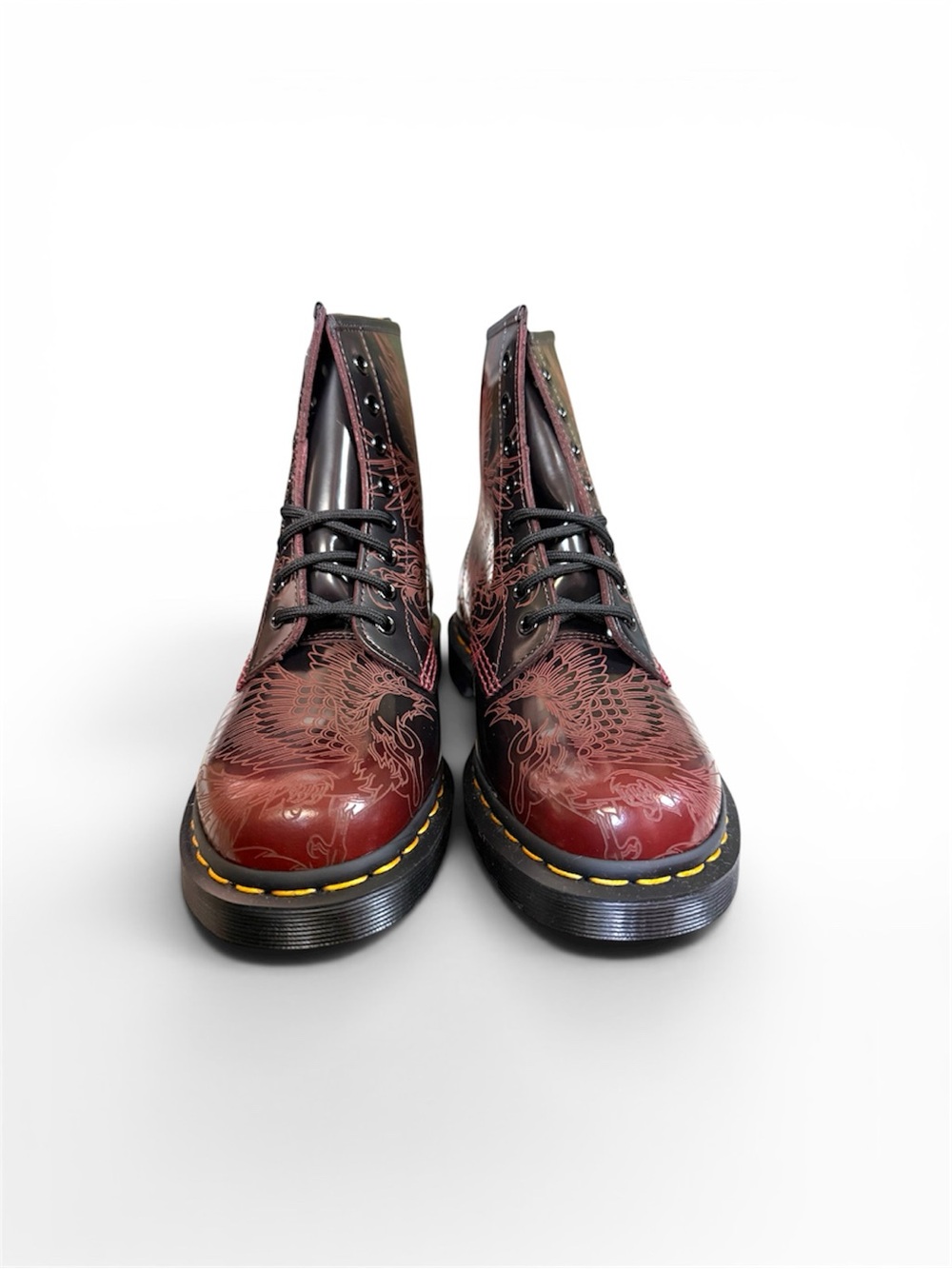 Dr. Martens 1460 Phoenix Cherry Red - Picture 3 of 9